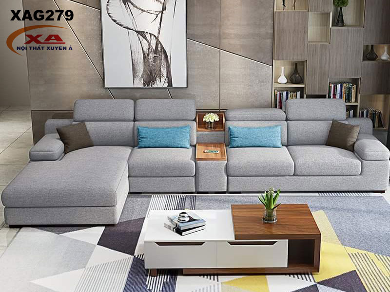 Mẫu ghế sofa vải đẹp XAG279 tại Nội thất Xuyên Á