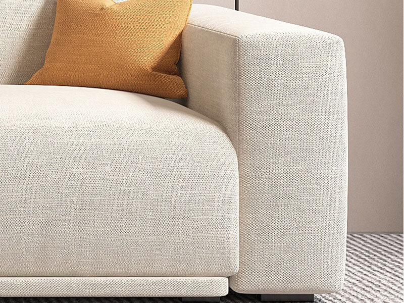 Chi tiết sofa băng bọc vải XAB111 
