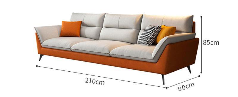 Kích thước chuẩn của băng sofa da XAB109