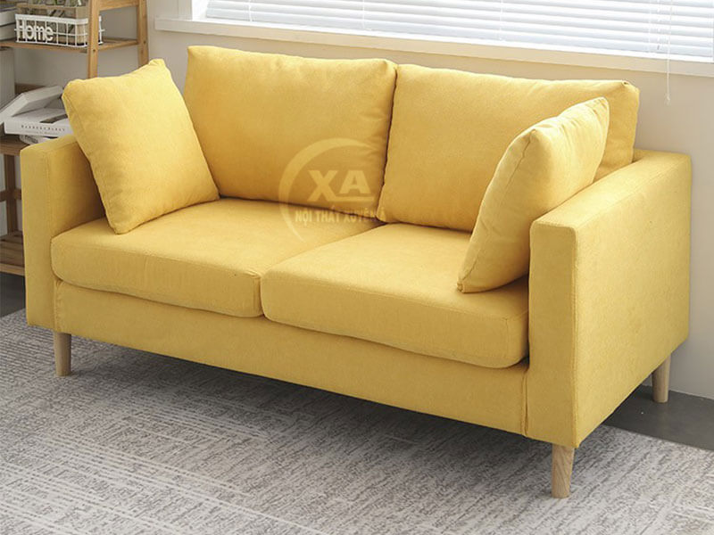 Sofa nhỏ màu vàng tại Nội Thất Xuyên Á
